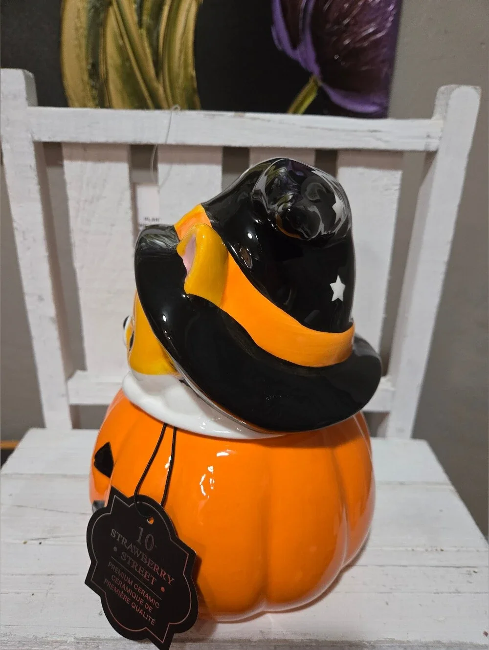 10 Strawberry Street Halloween Corgi Cookie Jar